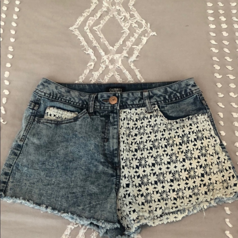 Denim shorts